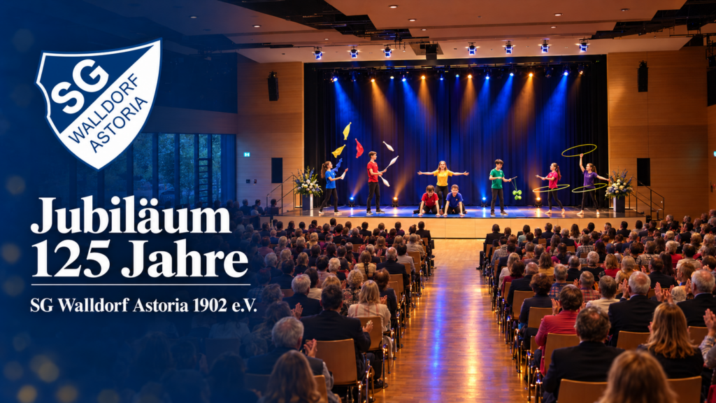 Jubiläumsabend der SG Walldorf Astoria: Showeinlage auf der Bühne vor vollem Saal